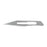 Miltex-Integra Blade Surgical #25 Stainless Steel Sterile Disposable 100/Bx - 4-325