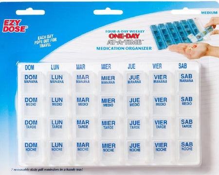 Apothecary Products One-Day-At-A-Time Pill Organizer Medium 7 Day 4 Dose - 67405