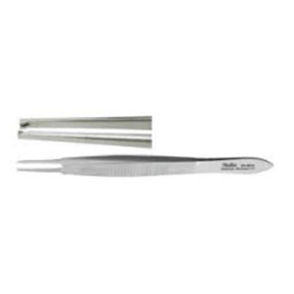 Miltex-Integra Forcep Stevens Iris 4" 1Mm Wide Tip Straight 1X2 Teeth Stainless Steel Ea - 18-804