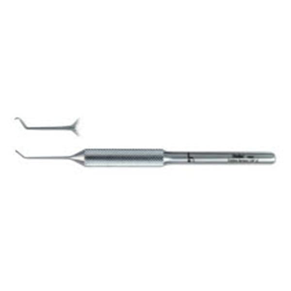 Miltex-Integra Hook Phlebectomy Phlebectomy Ramelet 4" Left/#1 Angled Sh/Fn Shrt/Rnd Hndl Ss Ea - 10361