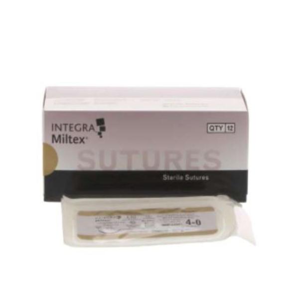 Miltex-Integra Suture 4-0 Chromic Gut C-6 Beige 18" Monofilament 12/Bx - 62501