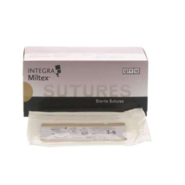 Miltex-Integra Suture 3-0 Chromic Gut C-6 Beige 18" Monofilament 12/Bx - 62502