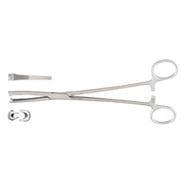Miltex-Integra Forcep Vulsellum Jacobs 8-1/2" Serrated Straight 2X2 Teeth Stainless Steel Ea - 30-1025