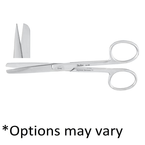 Miltex-Integra Scissors Operating 5-1/2" Sharp/Blunt Curved Standard Stainless Steel Ea - 16923