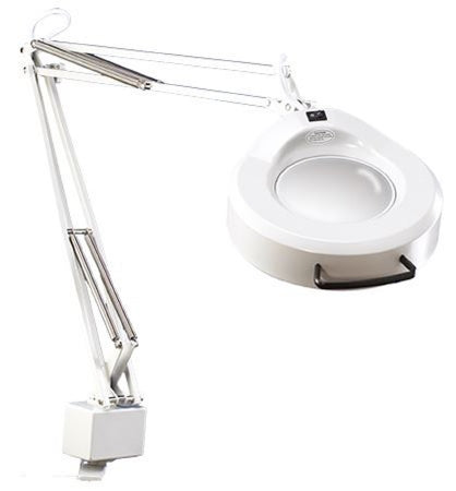Luxo Corp IFM1A 5D 3C Magnifying Lamp Clamp Mount Fluorescent 22 Watt Light Gray - LFG028207