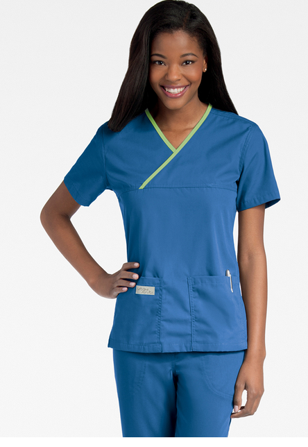 Urbane Performance - Scrub Shirt 2X-Large True Red / Black 2 Pockets Short Sleeve Female - 9534TRBKPXXLG
