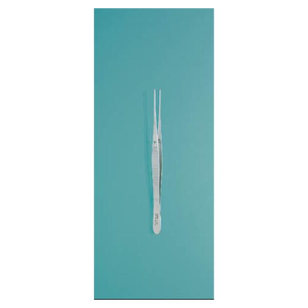 Miltex-Integra Forcep Tissue Semken 5" Straight 1X2 Teeth Stainless Steel Ea - 6-106