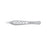 Miltex-Integra Forcep Tissue Adson 4-3/4" Straight 1X2 Teeth Lightweight Stainless Steel Ea - 6-120XL