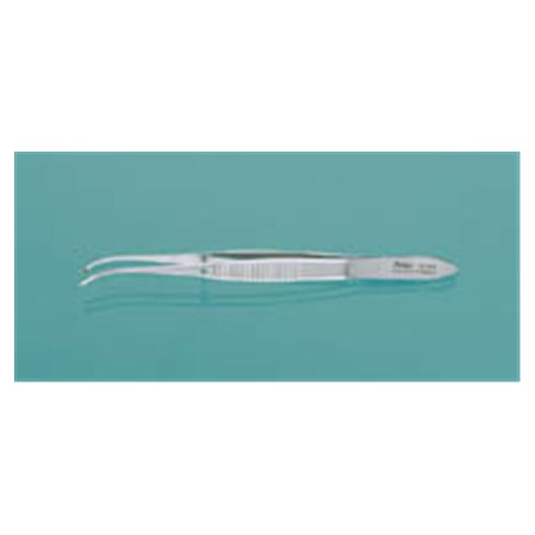 Miltex-Integra Forcep Tissue Iris 4" 0.8Mm Wide Tip Half Curve 1X2 Teeth Stainless Steel Ea - 18-788