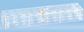 Sarstedt - Rack 40 X 62 X 257 mm, Transparent, 2 X 10 Grid Size For Reaction Tubes 1.5 mL and Microvettes - 93.849.100