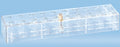 Sarstedt Rack 40 X 62 X 257 mm, Transparent, 2 X 10 Grid Size For Reaction Tubes 1.5 mL and Microvettes - 93.849.100