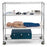 Nasco Healthcare - Wire Cart 24 X 72 Inch Shelves, 5 Inch Swivel Casters, 24 X 72 Inch Shelf Inlay - Z41646