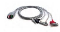 Mindray USA - Mobility ECG Wire 24 Inch, 3-Leads, Pinch Clip Leads, Reusable For Panorama Telepack, Passport 2, Passport V, Spectrum, Spectrum OR, V12, V21, Passport 8, Passport 12, T1 Patient Monitor - 0012-00-1514-05