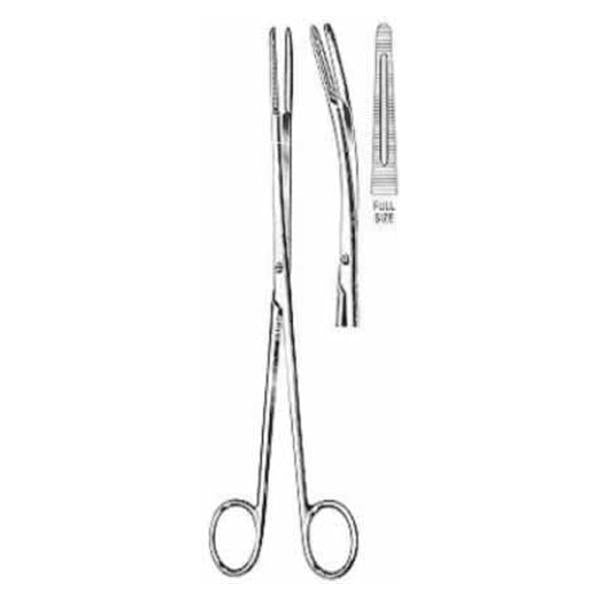 Miltex-Integra Forcep Dressing Maier 10" 5X30Mm Jaw Serrated Curved Stainless Steel Each - 30-845