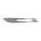 Miltex-Integra Blade Surgical #22 Carbon Steel Sterile Disposable 100/Bx - 4-122