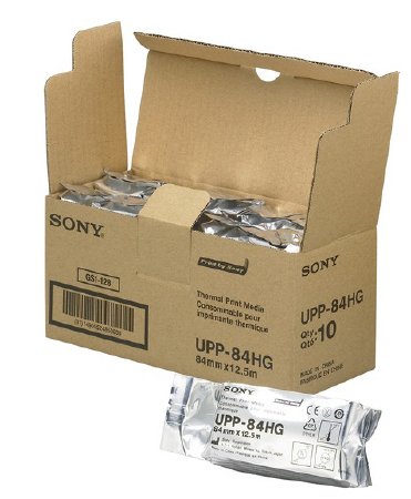 Sony - Thermal Printer Paper 104 Prints 4-3/8 X 315 ft Black/White - UPP-84HG