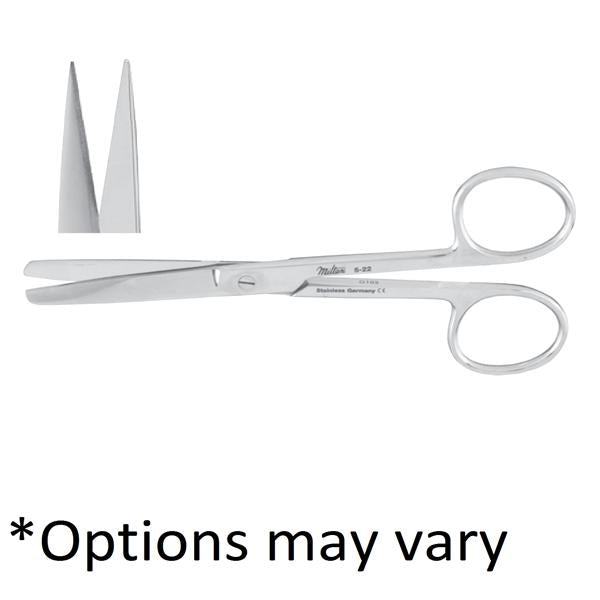 Miltex-Integra Scissors Operating 4-1/2" Sharp/Sharp Curved Standard Stainless Steel Ea - 11810