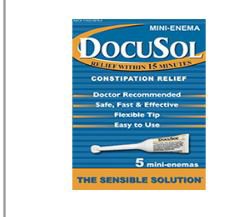 DocuSol - Enema 5 per Box 283 mg Strength Docusate Sodium - 17433987805