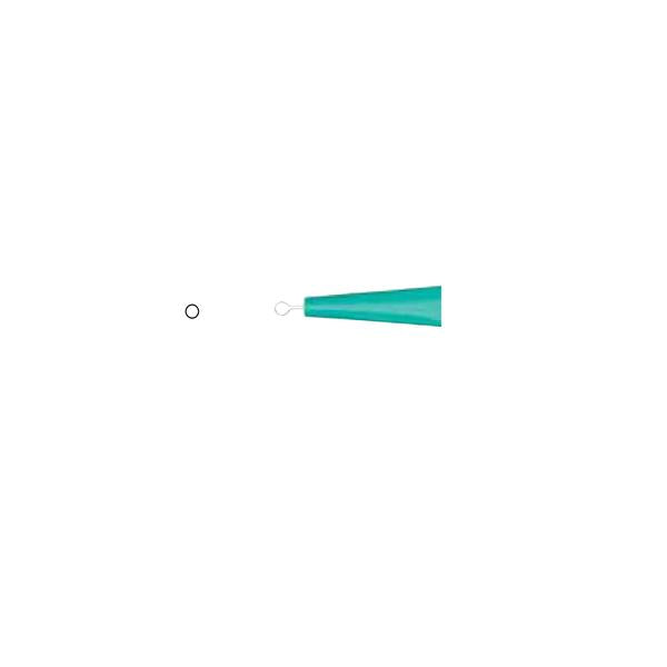 Miltex-Integra Curette Dermal Fox 4Mm Tip Green Stainless Steel/Plastic Disposable 50/Bx - 33-54