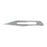 Miltex-Integra Blade Surgical #25 Carbon Steel Sterile Disposable 100/Bx - 4-125