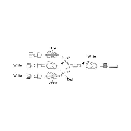 Medex - Extension Set 9 Inch Tubing Without Port 0.6 mL Priming Volume DEHP-Free - TF56