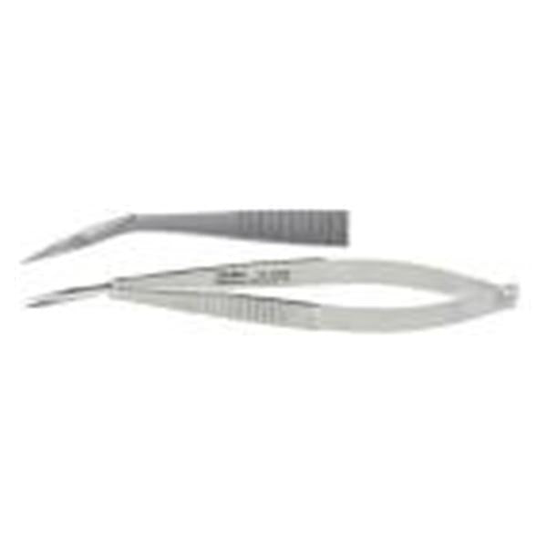 Miltex-Integra Scissors Iris 3-3/4" Sharp/Sharp Angled On Flat Stainless Steel Ea - 18-1552