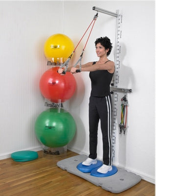 Fabrication Enterprises Thera-Band Professional Wall and Platform Exercise Stations 10 X 35 X 90 Inch - 10-1572