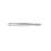 Miltex-Integra Forcep Cilia Beer 3-1/2" 4Mm Wide Jaw Smooth Straight Stainless Steel Each - 18-1102