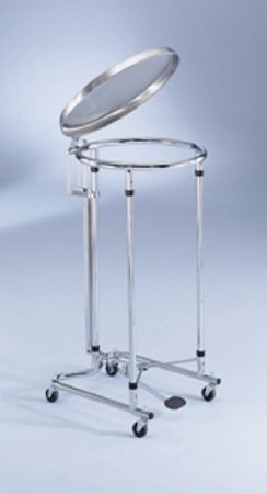 Blickman Blickman Hamper Stand Rolling Round Opening Foot Pedal Self-Closing Lid - 092877320P
