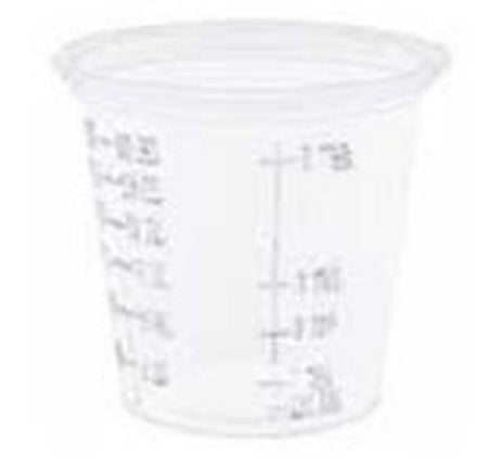 Saalfeld Redistribution Conex Graduated Medicine Cup 1.25 oz. Translucent Plastic Disposable - 125PCG