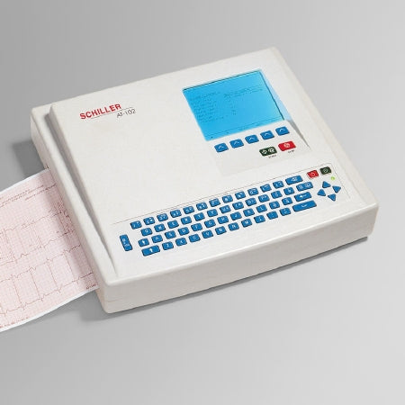 Schiller America Cardiovit AT-2 ECG Interpretation AC/DC Power Supply With Built-in Rechargeable Battery Waveform Display - 9.020000C-RECERT