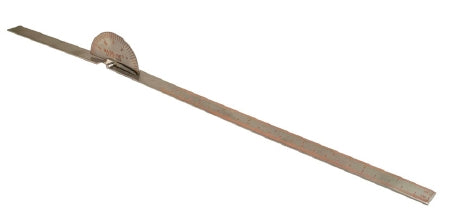 Fabrication Enterprises Baseline Leg Goniometer 18 Inch Legs, Opposing 180° Head is Marked in 5° Increments Inches and Centimeters 0.5 X 2 X 19 Inch - 12-1020