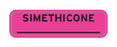 UAL - Drug Label Anesthesia Label Simethicone Pink 5/16 X 1-1/4 Inch - UL347608V