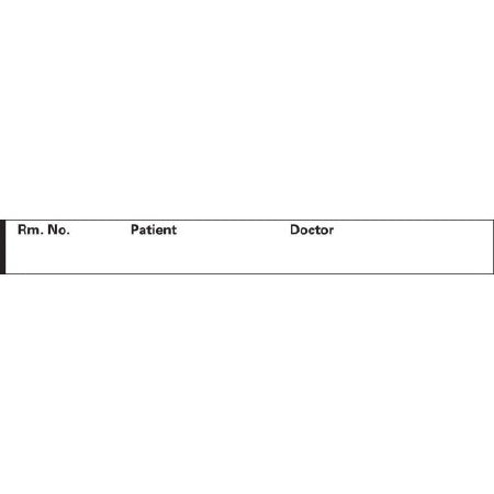Precision Dynamics Pre-Printed Label Communication Fill In Rm. No./ Patient/Doctor White 1/2 X 4-1/2 Inch - N-5-1