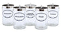 Graham-Field Grafco Sundry Jar Glass Transparent Glass Jars, Polished Aluminum Cover - 3454A T