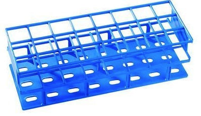 VWR International Test Tube Rack 8.7 X 10.4 X 25.4 cm, Blue, 40-Place For 20 mm For Tube O.D. - 89215-778