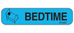 Health Care Logistics Indeed Pre-Printed Label Auxiliary Label Bedtime Blue 3/8 X 1-5/8 Inch - 2121