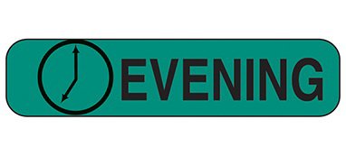 Indeed - Pre-Printed Label Auxiliary Label Green Paper Evening Black Safety and Instructional 3/8 X 1-5/8 Inch - 2120