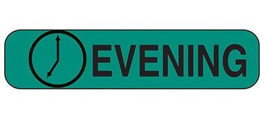 Health Care Logistics Indeed Pre-Printed Label Auxiliary Label Evening Green 3/8 X 1-5/8 Inch - 2120