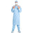 O&M Halyard Inc Evolution 4 Patient Exam Gown X-Large Adult Blue - 72888