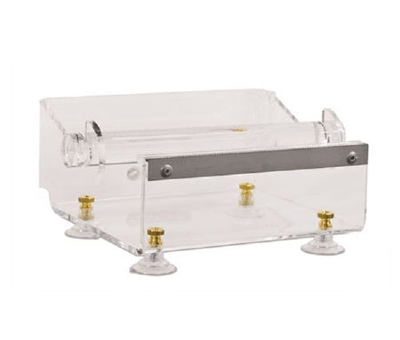 Market Lab Inc MarketLab Label Dispenser Clear Acrylic Manual 12 Roll Surface Mount - 1547