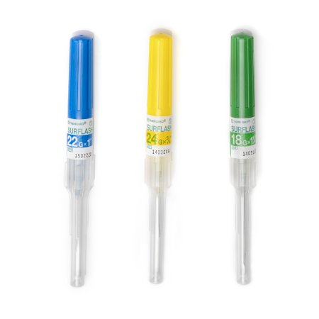 SurFlash - Peripheral IV Catheter 20 Gauge 1 Inch Without Safety - SRFF2025