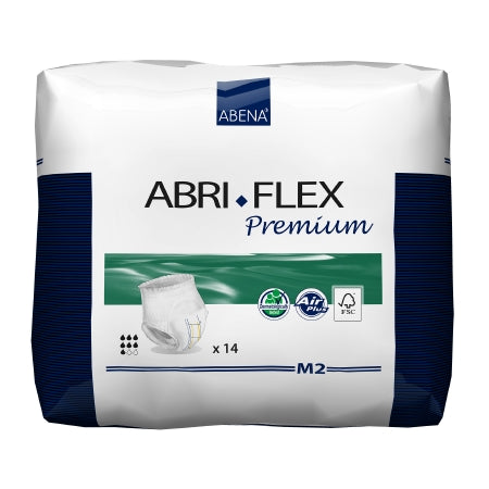 Abri-Flex Premium M2 - Unisex Adult Absorbent Underwear Pull On with Tear Away Seams Medium Disposable Heavy Absorbency - 41084