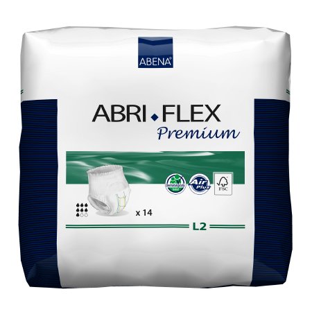 Abri-Flex Premium L2 - Unisex Adult Absorbent Underwear Pull On with Tear Away Seams Large Disposable Heavy Absorbency - 41087