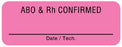 UAL - Pre-Printed Label Advisory Label Pink Paper 3/4 X 2 Inch - ULBB230