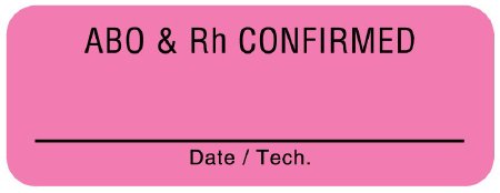UAL - Pre-Printed Label Advisory Label Pink Paper 3/4 X 2 Inch - ULBB230
