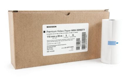 McKesson McKesson Premium Video Paper - High Density 110 mm X 20 Meter Roll - 26-UPP110HD