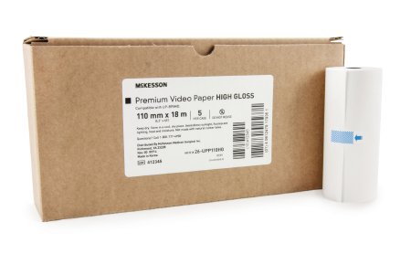 McKesson McKesson Premium Video Paper - High Gloss 110 mm X 18 Meter Roll - 26-UPP110HG