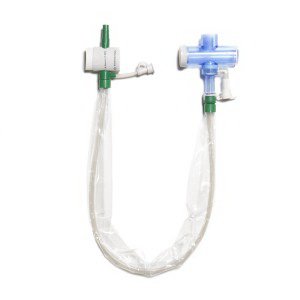 Halyard - Closed Suction Catheter T-Piece Style 14 Fr. Hinged Valve Vent - 8309