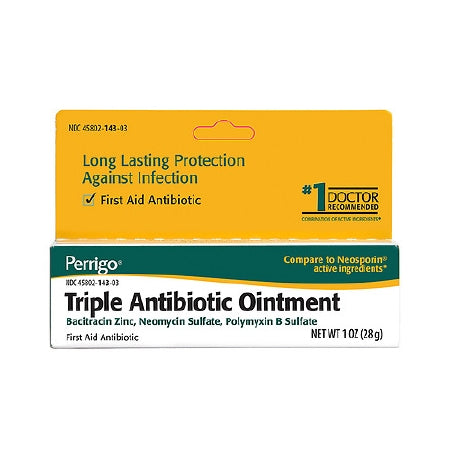 Perrigo Company First Aid Antibiotic 1 oz. Ointment Tube - 45802014303